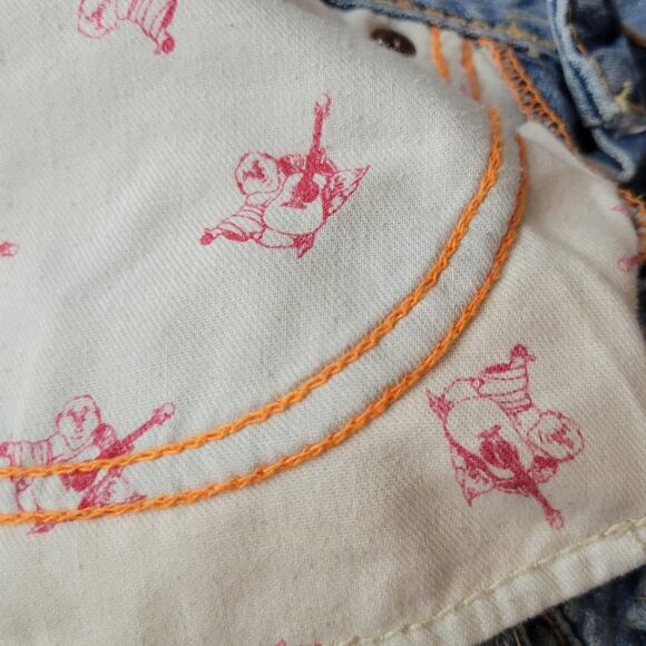 True Religion Y2K Ashbury Patchwork Jeans Sunshine Mushroom 26 - Picture 11 of 11